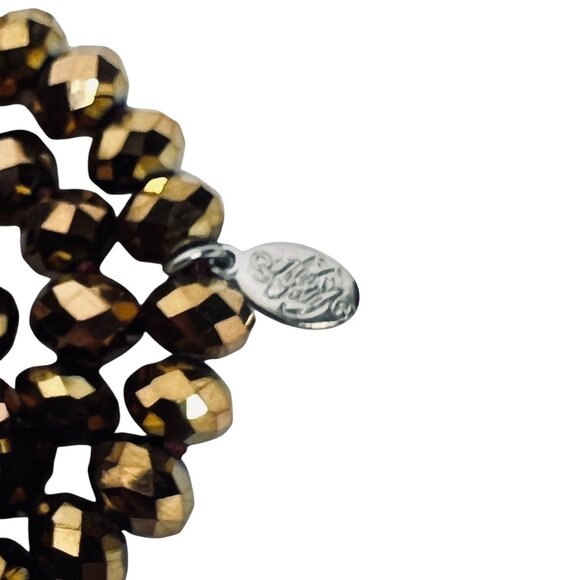 Kirks Folly Single Strand Shimmer Bead Flapper Necklace (5996) - Picture 7 of 8